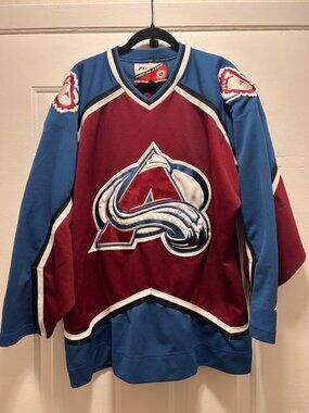 90s Pro Player Colorado Avalanche Jersey, XL